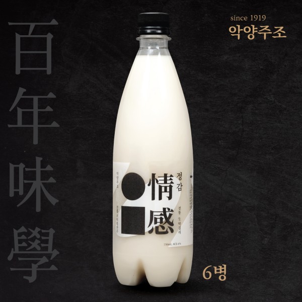 정감막걸리 6병 프리미엄 하동 탁주 750ml 8도